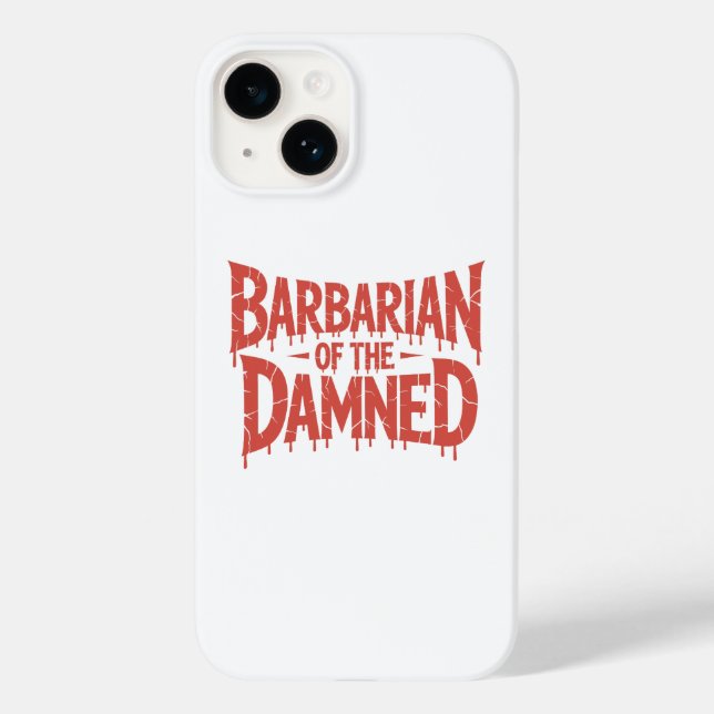 Barbar des gotischen Horrors der Verdammten Case-Mate iPhone Hülle (Rückseite)