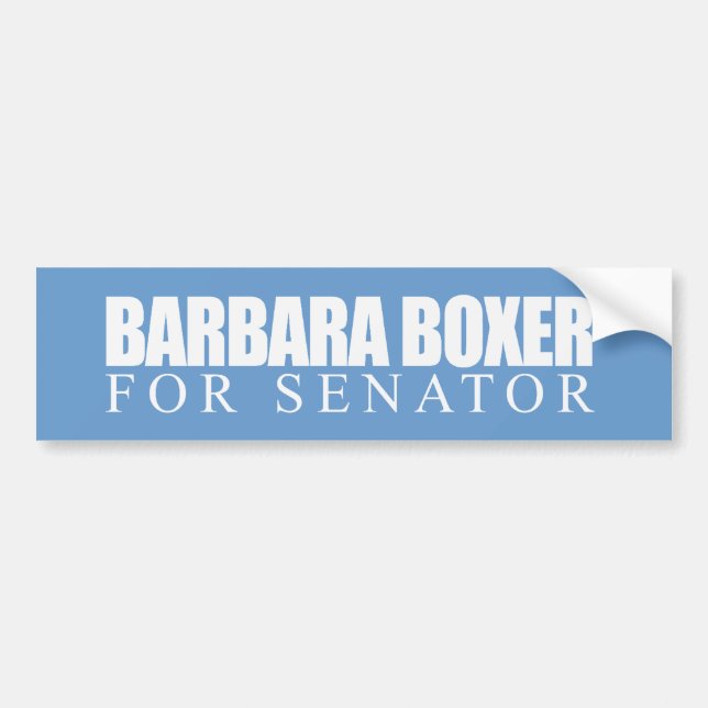 Barbara Boxer für Senator 2010 Autoaufkleber (Vorne)