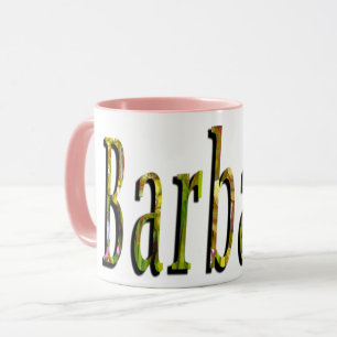 Barbara, Logo für Mädchennamen, Tasse