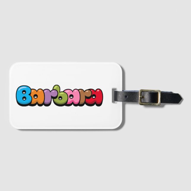 Barbara Luggage Tag Gepäckanhänger (Vorderseite (Horizontal))