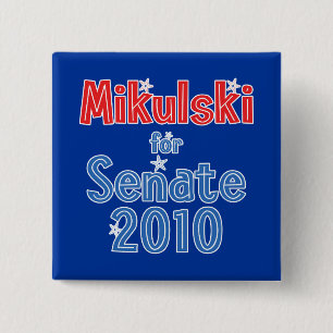 Barbara Mikulski für Stern-Entwurf des Senats-201 Button