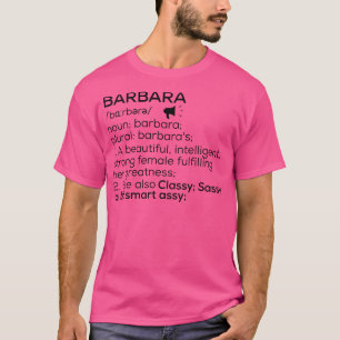 Barbara Name Definition Barbara Frauenname T-Shirt