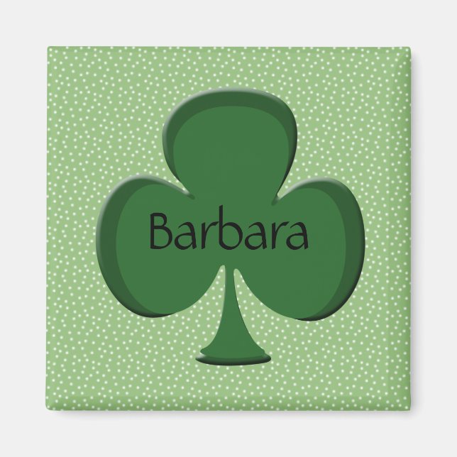 Barbara Shamrock Magnet (Vorne)