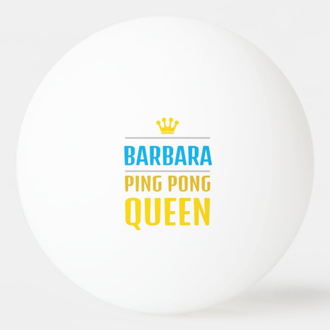 Barbara Tischtennisball (Vorderseite)