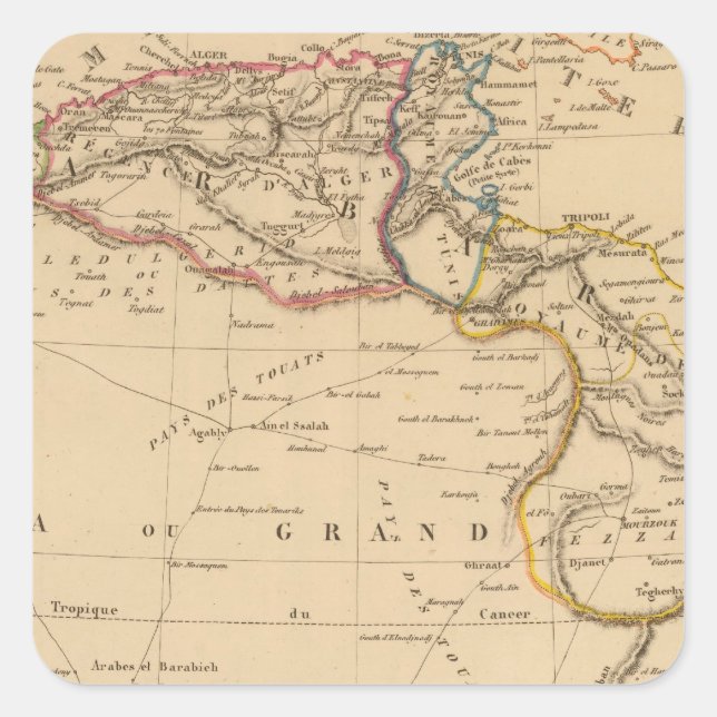 Barbarei Quadratischer Aufkleber (Vorderseite)