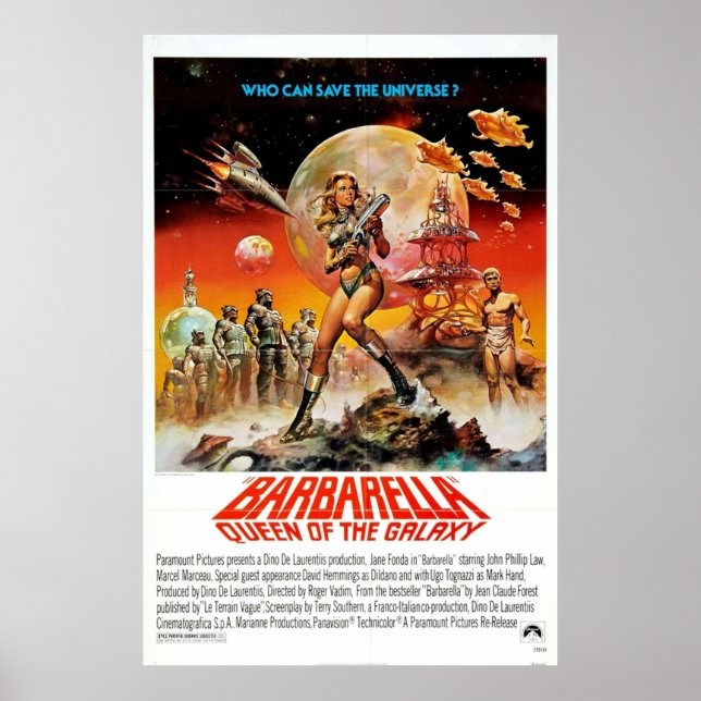 Barbarella Königin der Galaxie 1968, die Poster (Vorne)
