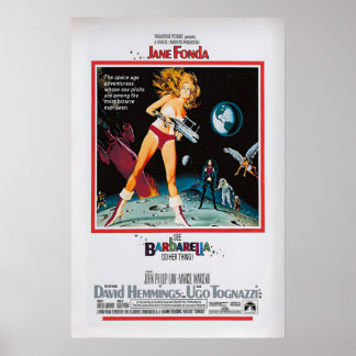 Barbarella Movie Poster Vintage Jane Fonda Giclée