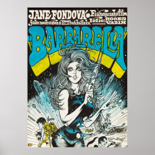 Barbarella Vintag Czech Movie Poster