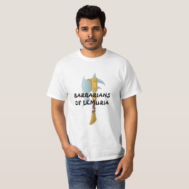 Barbaren des Lemuria Axt-T - Shirt (Vorne ganz)