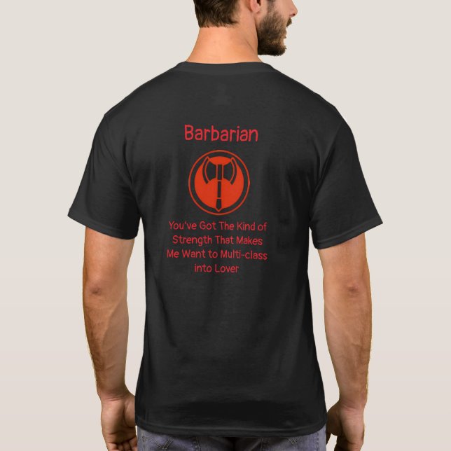 Barbarenliebhaber T-Shirt (Rückseite)