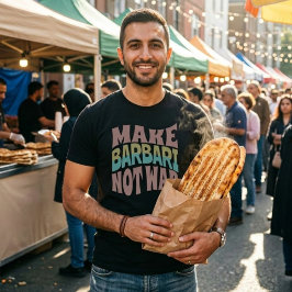 Barbari statt Krieg | Naan-e-Barbari T-Shirt
