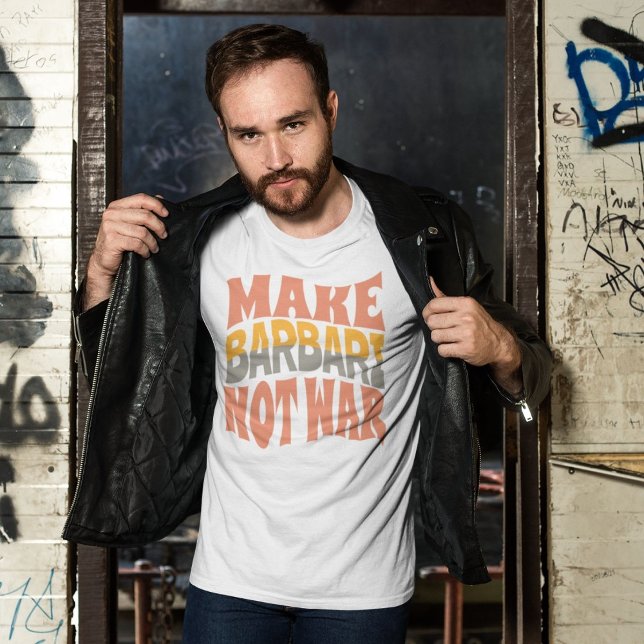 Barbari statt Krieg | Perserbrot T-Shirt (Make Barbari Not War | Persian Flatbread T-Shirt)