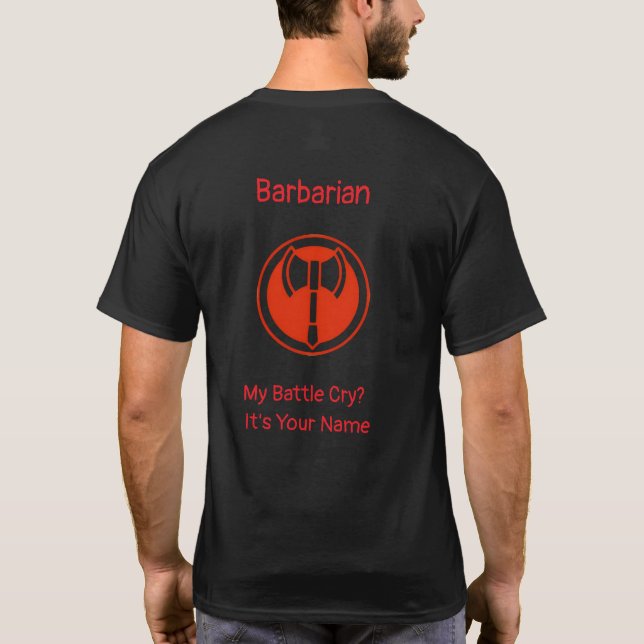Barbarian Battle Cry T-Shirt (Rückseite)