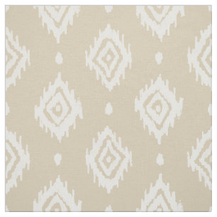 BARBARIAN Boho Ikat Diamant Natural Stoff