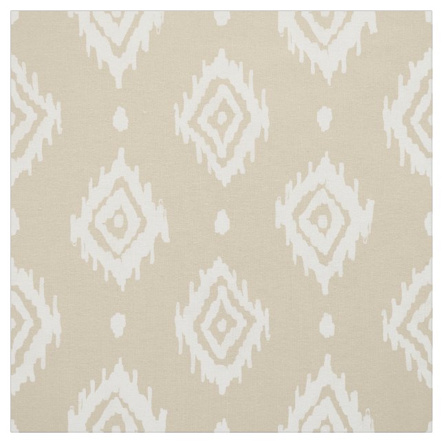 BARBARIAN Boho Ikat Diamant Natural Stoff (Muster)
