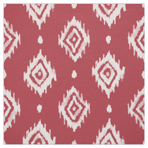 BarBARIAN Boho Ikat Diamant Red Stoff