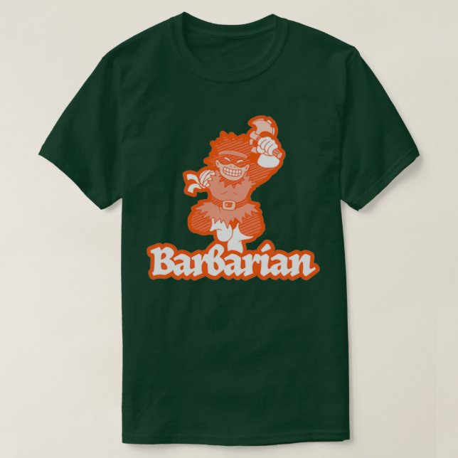 Barbarian Class Cartoon T-Shirt (Design vorne)