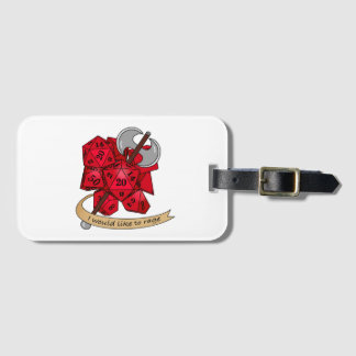 Barbarian Dice Design Gepäckanhänger