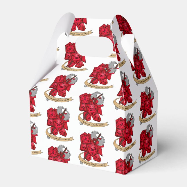Barbarian Dice Design Geschenkschachtel (Vorderseite)