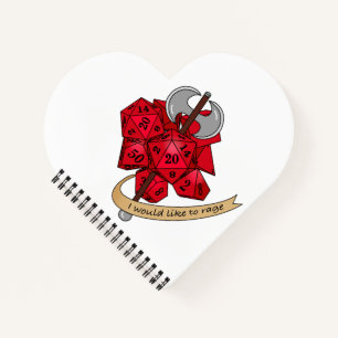 Barbarian Dice Design Notizbuch