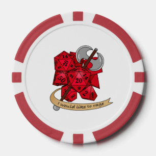 Barbarian Dice Design Pokerchips