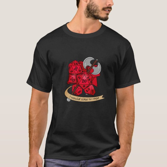 Barbarian Dice Design T-Shirt (Vorderseite)