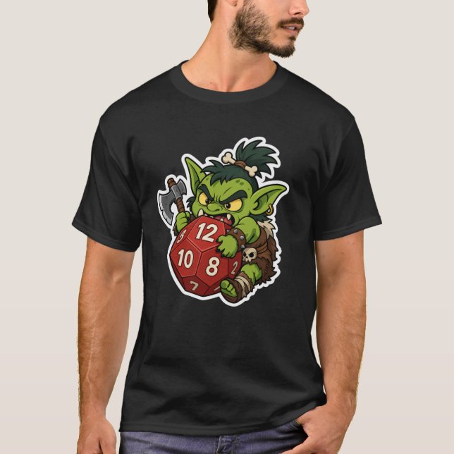 Barbarian Dice Goblin T-Shirt (Vorderseite)