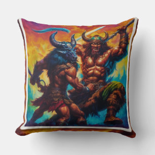 Barbarian King Fight Kissen