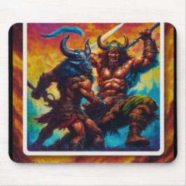 Barbarian King Fight Mousepad