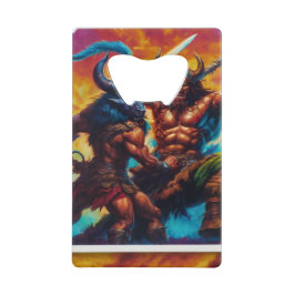 Barbarian King Fight Stainless Steel Bottle Opener Geldbeutel Flaschenöffner