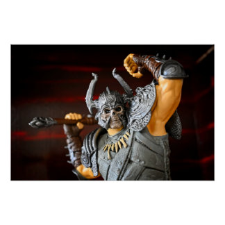 Barbarian Toy Fotografy Wall Art Poster