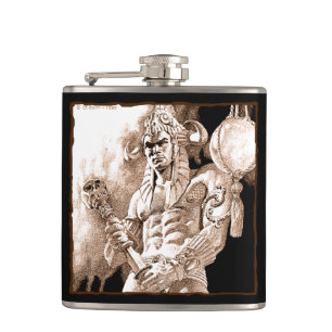 Barbarian Warrior Flask Flachmann