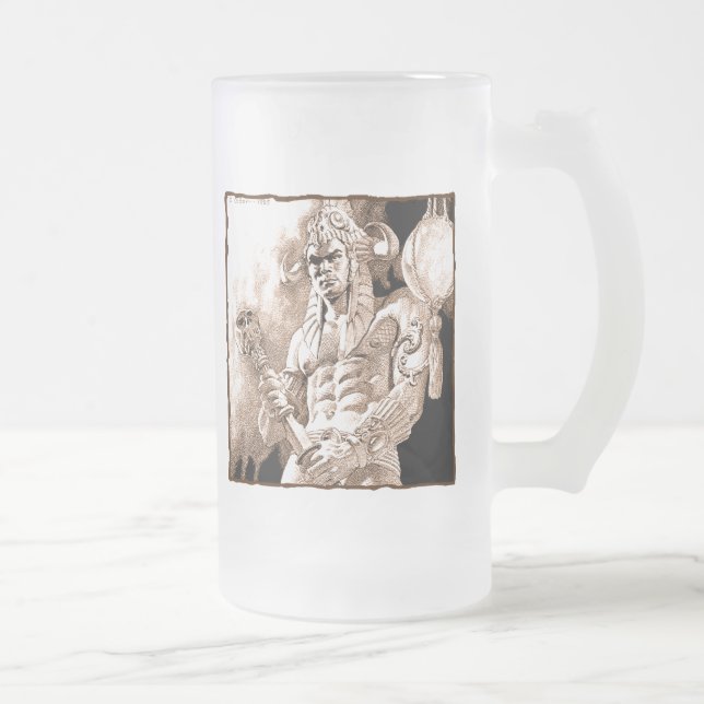 Barbarian Warrior Mattierte Tasse (Rechts)