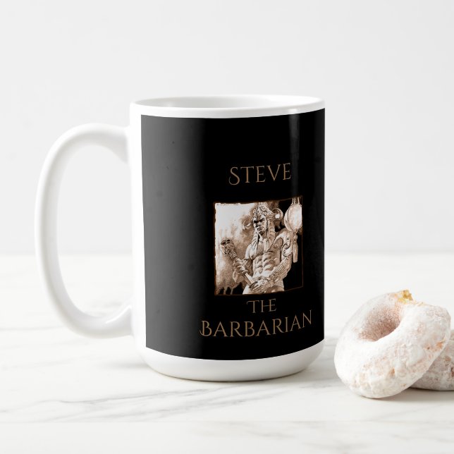 Barbarian Warrior Personalisiert Kaffeetasse (Mit Donut)