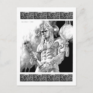Barbarian Warrior Postcard Postkarte