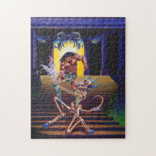 Barbarisch mit Skelettassistent Puzzle