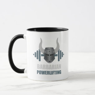 Barbarischer Krieger Powerlifting-Training Tasse