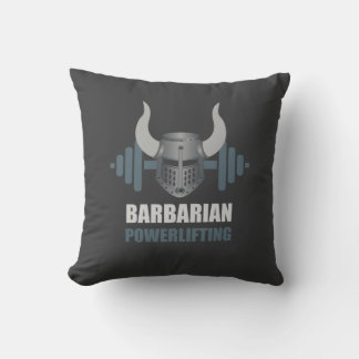 Barbarischer Krieger Powerlifting Workout Kissen