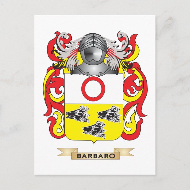Barbaro-Wappen (Familienwappen) Postkarte (Vorderseite)