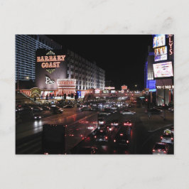 Barbary Coast Las Vegas in der Nacht Postkarte