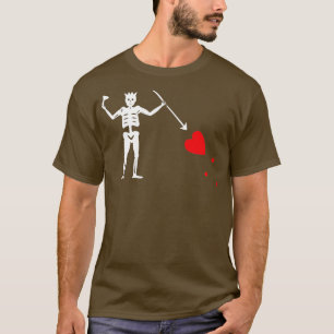Barbary Staaten Pirate Blackbeards Flag Blackbeard T-Shirt