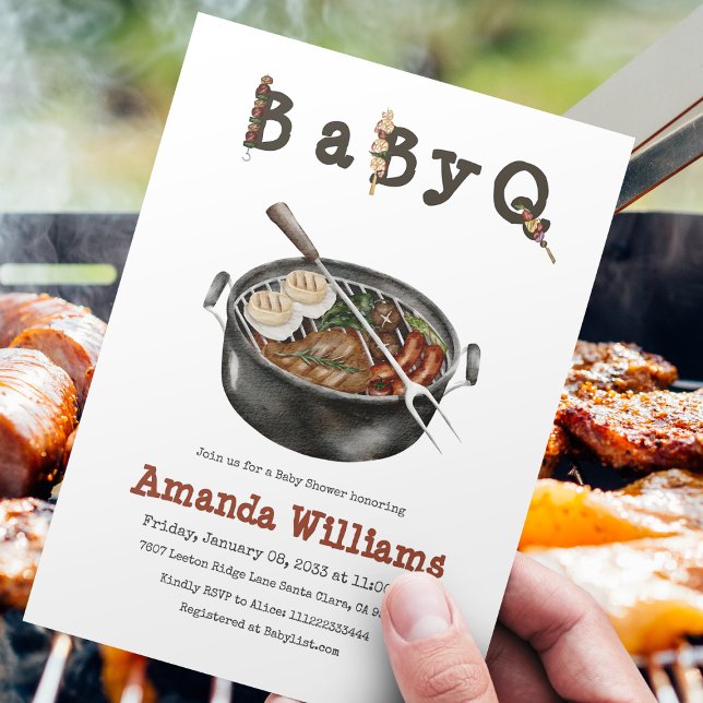 Barbecue Backyard Party Babydusche GRILLEN Einladung (Von Creator hochgeladen)