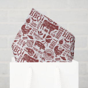 Barbecue-BBQ-Tissue-Papier, Grilling-Decoupage Seidenpapier