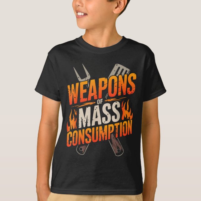 Barbecue BBQ-Witz Grill Pitmaster Chef Räucherofen T-Shirt (Vorderseite)