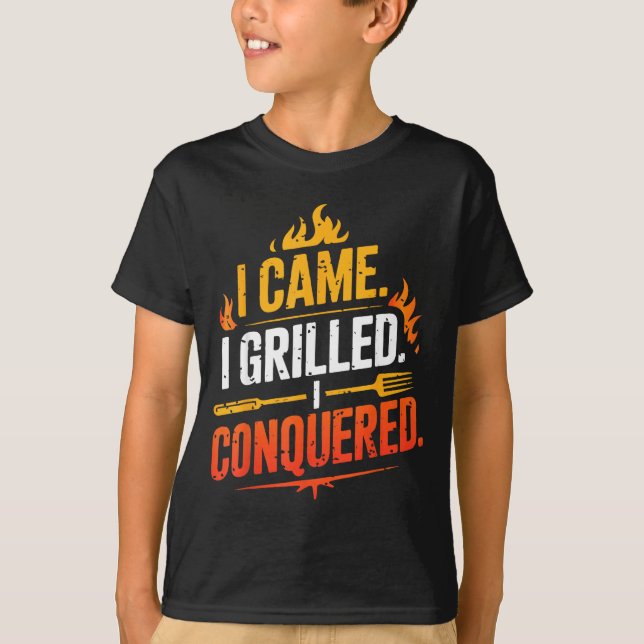 Barbecue BBQ-Witz Grill Pitmaster Koch Räuchergerä T-Shirt (Vorderseite)