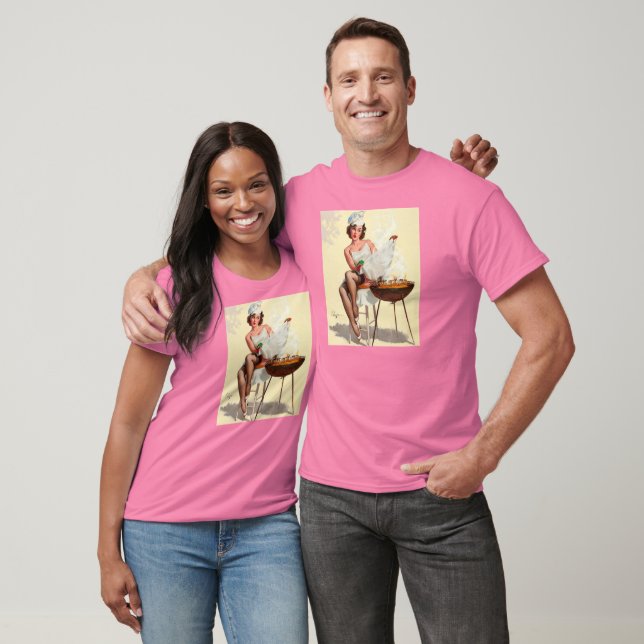Barbecue Button-Up Girl T-Shirt (Unisex)