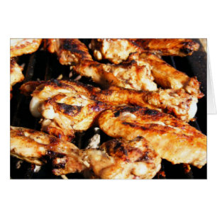 Barbecue Chicken Wings Card