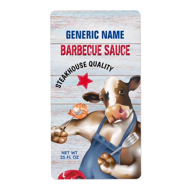 Barbecue Cookout Kuh Grillen Shrimps (Vorne)