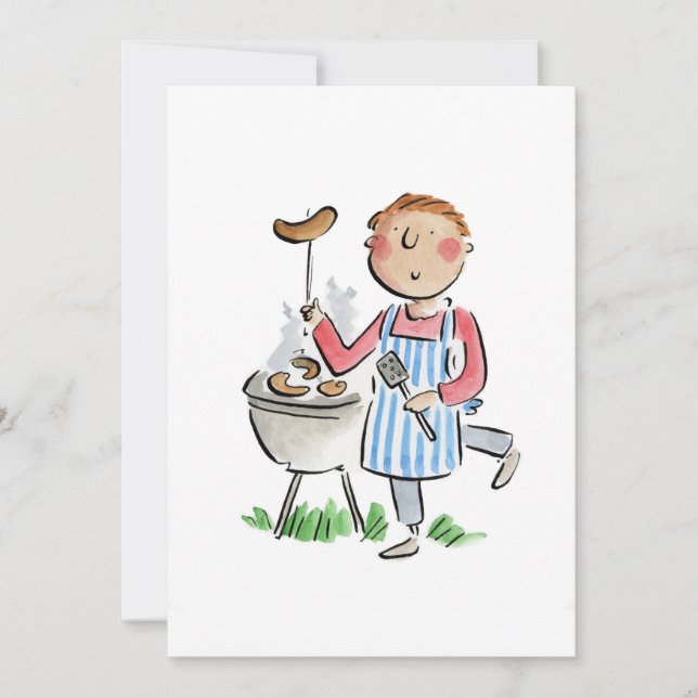 Barbecue Einladung (Vorderseite)