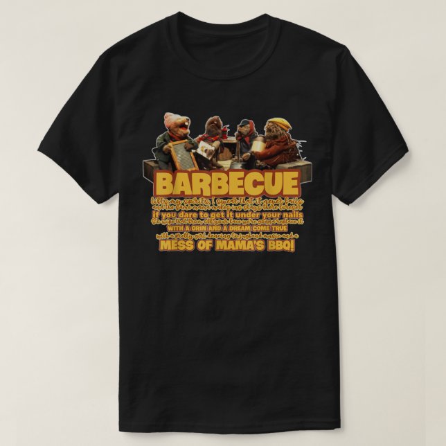 Barbecue Funny Song Jug Band Frogtown Christmas Em T-Shirt (Design vorne)